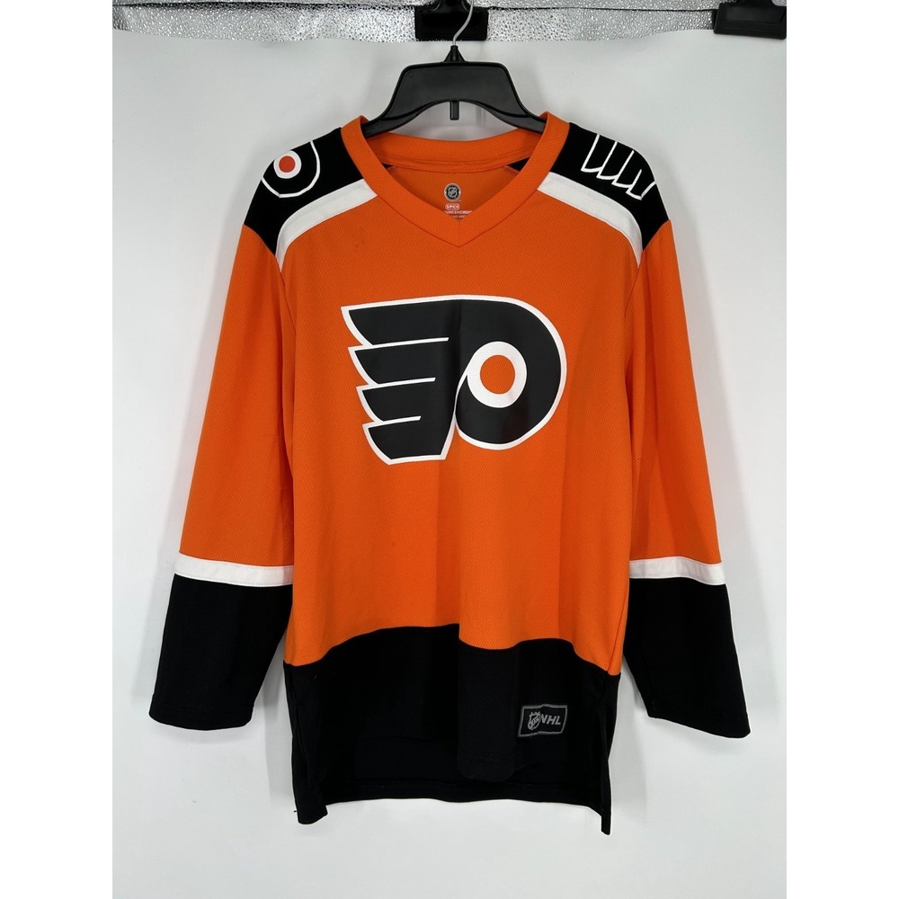 NHL Philadelphia Flyers #79 Carter‎ Hart Jersey Mens Size Small Orange Hockey